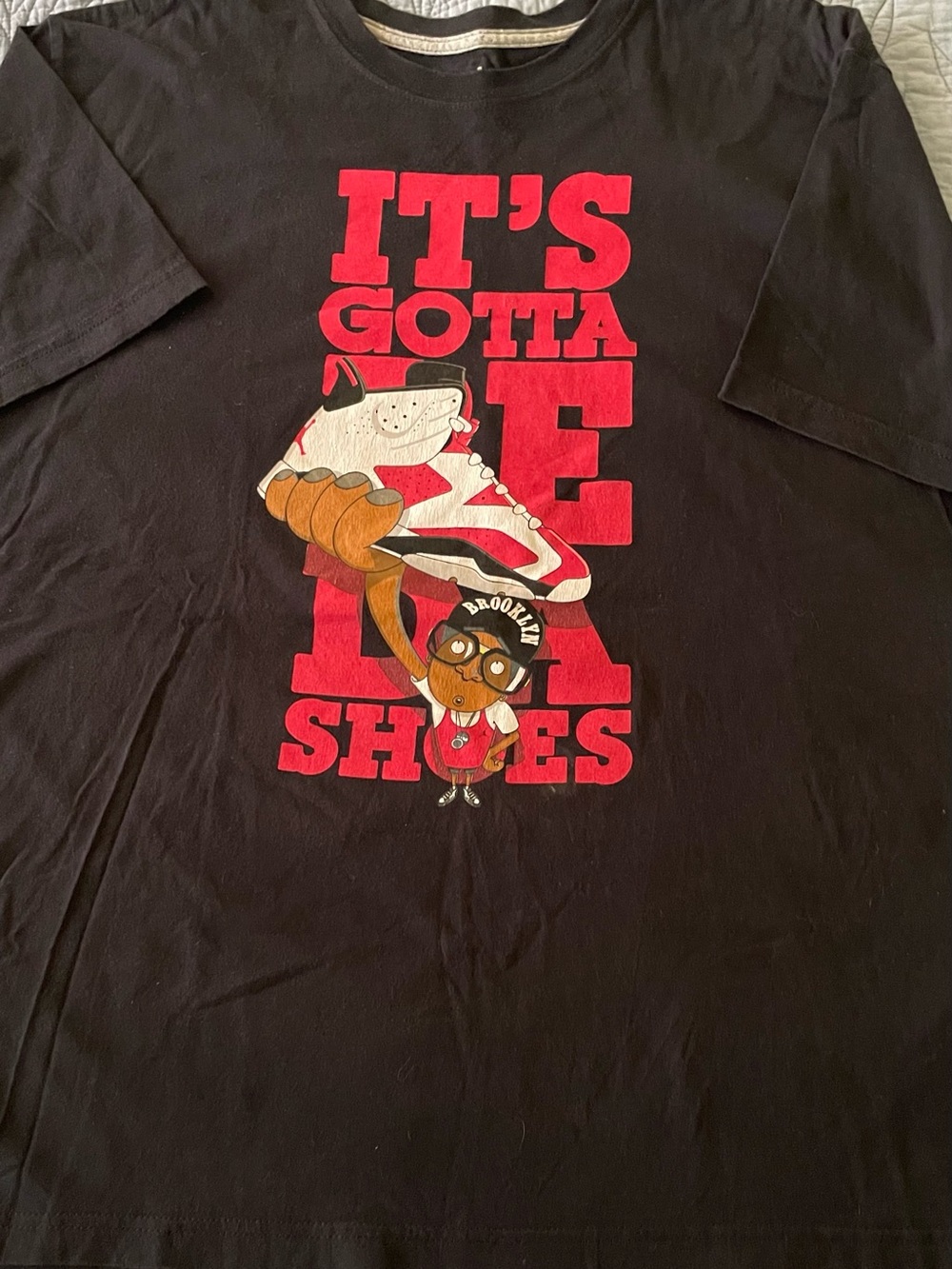 Nike Air Jordan Graphic T Shirt 3XL
It’s Gotta Be Da Shoes Black Tee